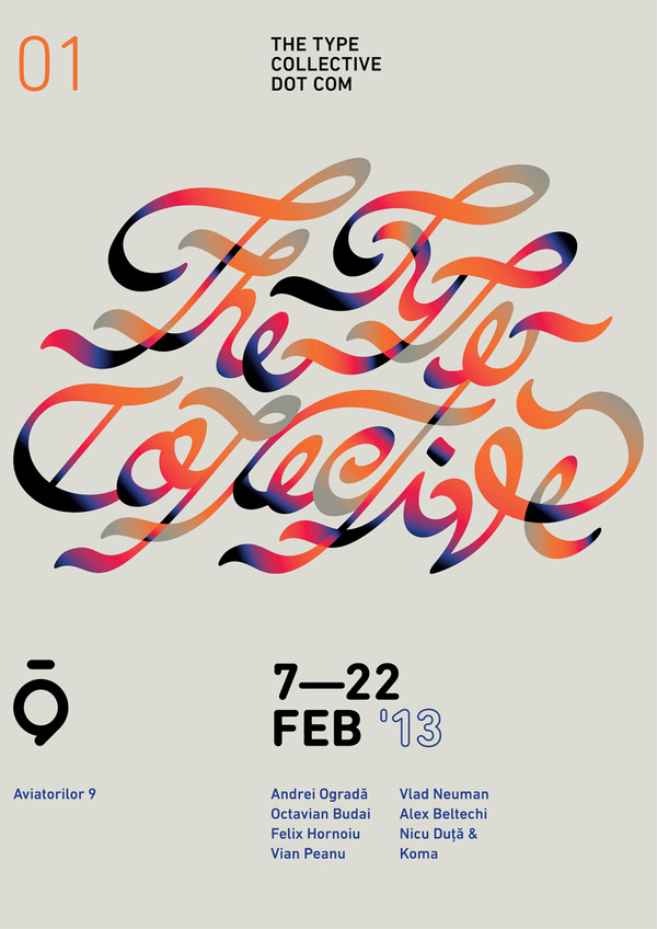 Hello people, the Type Collective proudly invites you on the 7th of February to our first ever show, 01 — The Type Collective.RSVPFollow #poster #typography