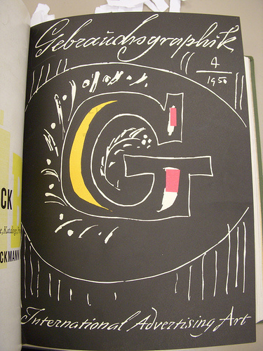 Gebrauchsgraphik 1950 04 Cover on Flickr - Photo Sharing! #cover #layout