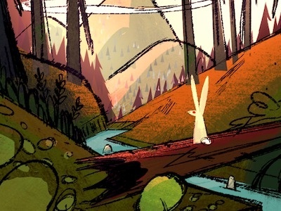 Samantha Kallis, Watership Down #down #bunny #watership #illustration #samantha #kallis