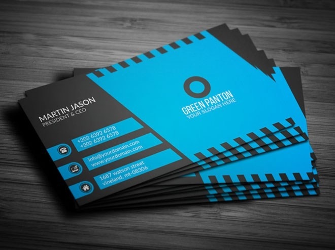 Flat Corporate Business Card Template