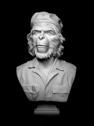 tumblr_l9m134K2O01qa4pypo1_500.jpg (450×600) #sculpture #che #ape #bust #art