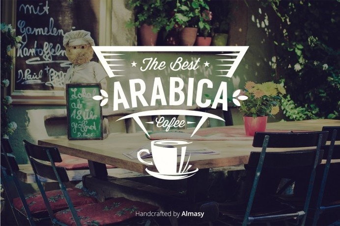 The Best Arabica Coffee #badge #retro #vintage #logo #designlogo #typography