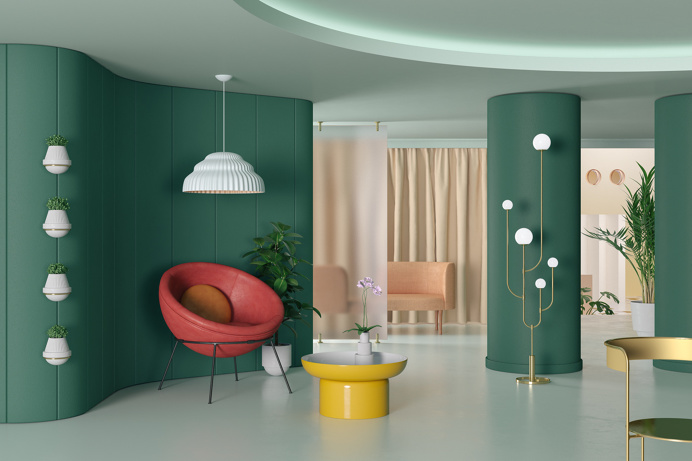 Seasons on Behance #3D #seasons #weather #colors #pastel #interior #design #decoration