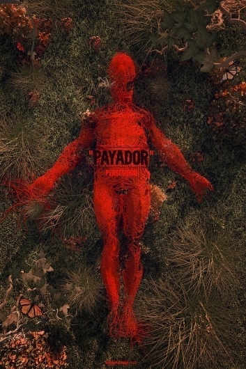 El Payador Perseguido —Ventilate Poster series vol. 6 on the Behance Network #blood #design #graphic #human #poster
