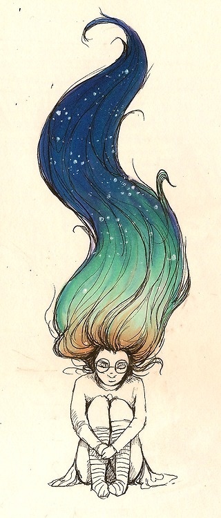 Little copic and ink doodle of Jade I did a couple weeks ago while hangin with lily. | Inspiration DE #illustration #drawing