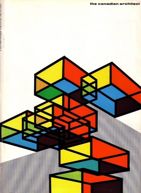 All sizes | The Canadian architect - October 1966 | Flickr - Photo Sharing! #architect #design #book #cover #mid #century #layout