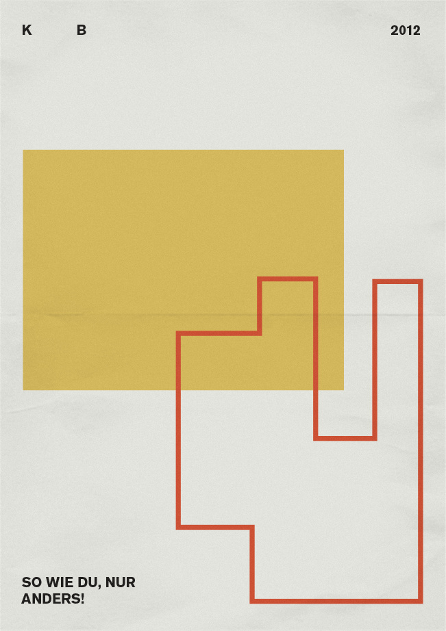 So wie du, nur anders! Posters on Behance