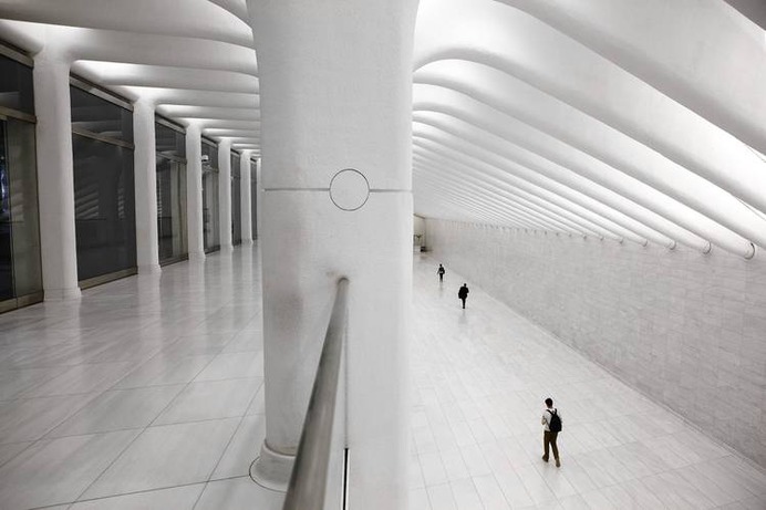 The West Gallery, a passageway which leads to a PATH station.