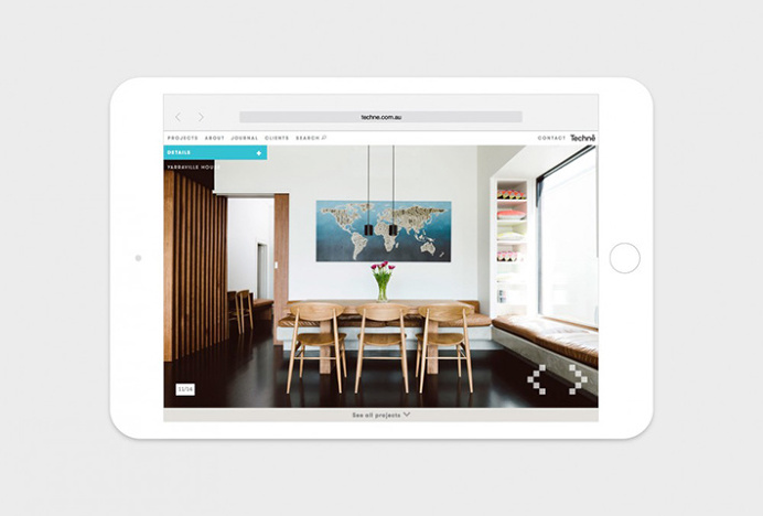 Techné Architecture by Alter #website #web design