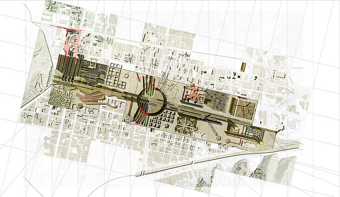 Adriana Useche. [Topic] Studio. MA Architecture // The Awakening of our Facilities - 2_urban plan #urban