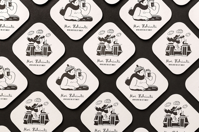 Moi Helsinki by Bond, Finland #print #illustration #brand #type #identity