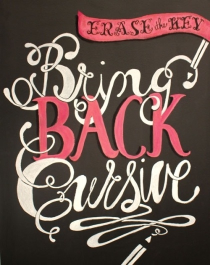 Typeverything.com - "Bring back Cursive" project... - Typeverything #cursive #design #typography