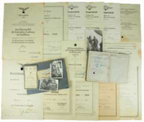 Certificate of probate of the fighter staff Sergeant Willi Dreyer of the battle squadron