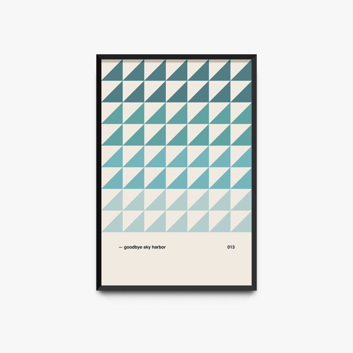 minimal poster design inspired by jimmy eat world's album, 'clarity'