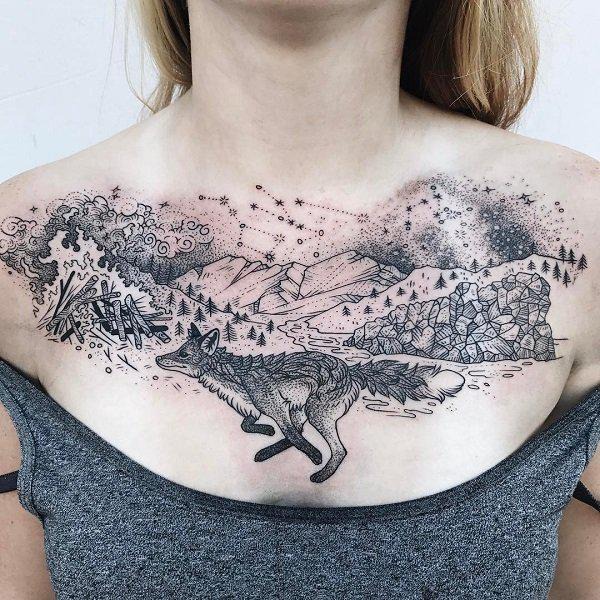 100 Nice and Creative #Chest #Tattoo #Ideas