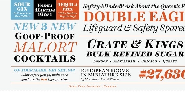 Harriet™ Desktop font « MyFonts #typeface #typography
