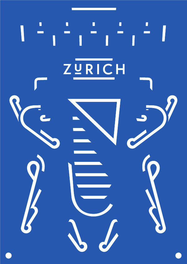 Design for Life, by Dominic Rechsteiner #inspiration #creative #design #graphic #zurich #poster #blue