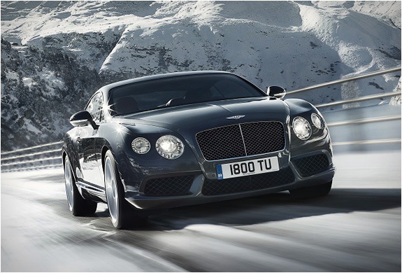 Bentley in the snow
