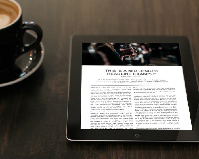 Tom Newton – Beacon #text #news #ipad #design #minimal #coffee #layout #magazine