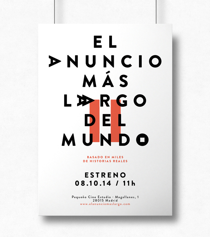 El anuncio más largo del mundo www.thelongestad.com #ad #typography #poster #copywriting