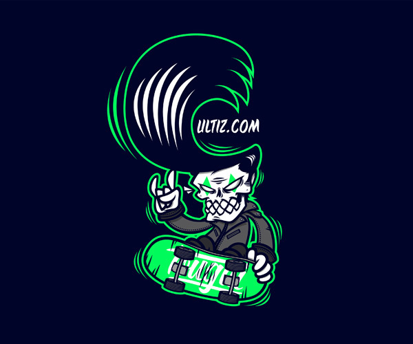 tougui_cultiz #design #tougui #illustration #skull #character #sk8r