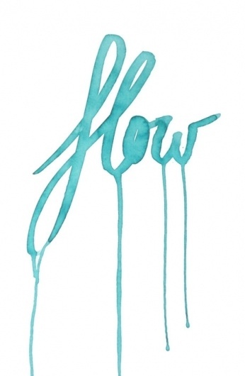 Demure #blue #watercolor #typography