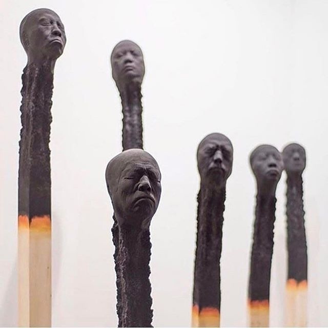 Absolutely unreal matchstick men by @wolfgang_stiller #Designspiration #tinyart #art #sculpture