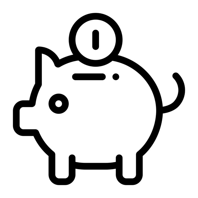 See more icon inspiration related to save, money, coin, ecomonize, business and finance, Funds, piggy bank and savings on Flaticon.