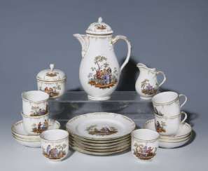Coffee-Service. KPM BERLIN, 20.Century, #Sets #Teasets #Porcelainsets #Antiqueplates #Plates #Wallplates #Figures #Porcelainfigurines #porcelain
