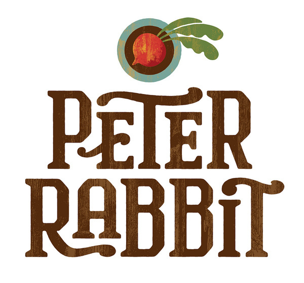 Peter Rabbit #type #design #texture #logo