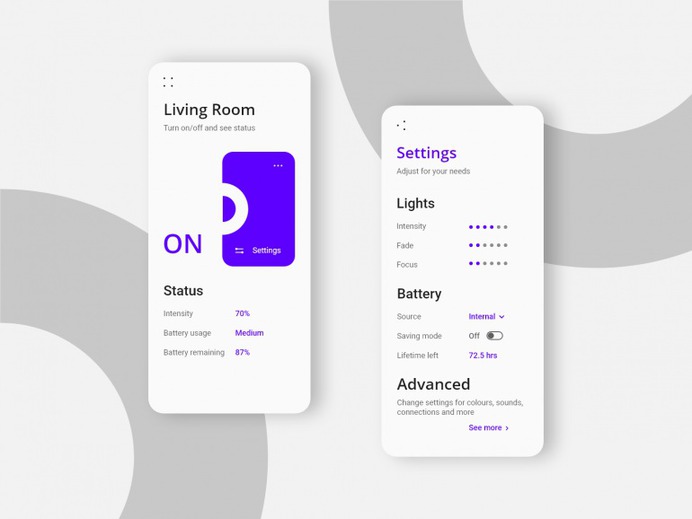 Light mode UX/UI for LED control system