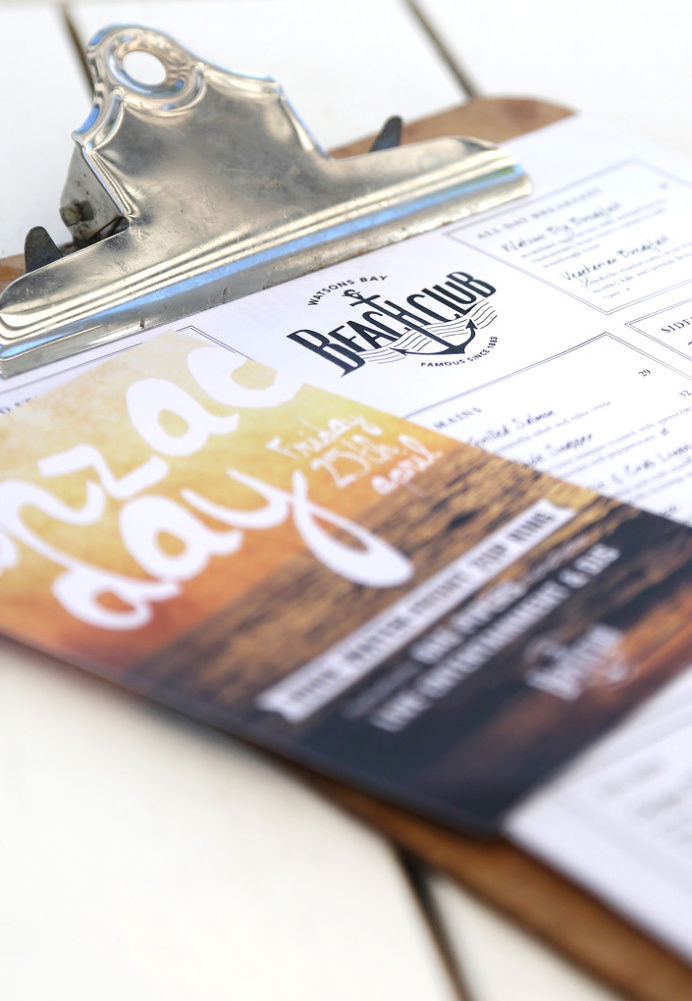 #design #branding #beachclub #signage #logo #lettering #menu