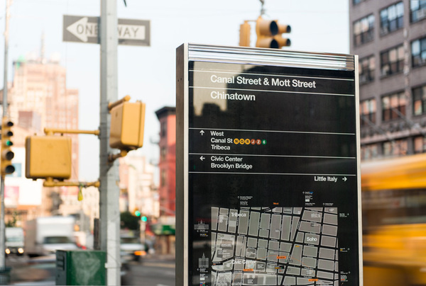 walkNYC pedestrian maps by the pentacitygroup #map #wayfinding #walknyc #pedestrians #york #new