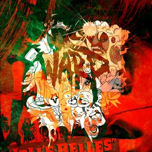 theSTAPLETON #illustration #warp #red #angry