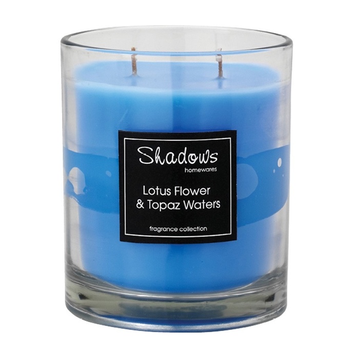 2-Wick Jar Lotus Flower & Topaz Water Scented Candle