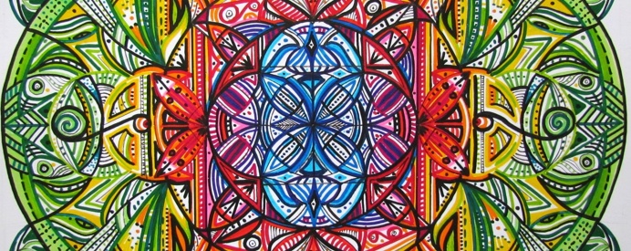 Chakra Mandala by Nadja Christin #mandala #illustration #drawing #colours #colourful #color #syneasthesia