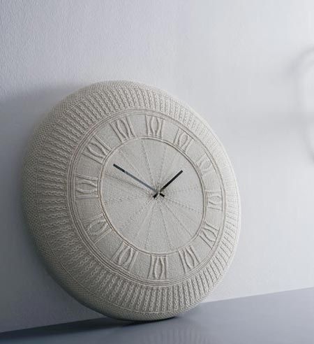 Diamantini & Domeniconi knit clock||was in anthropologie last fall for sale #clock #knit