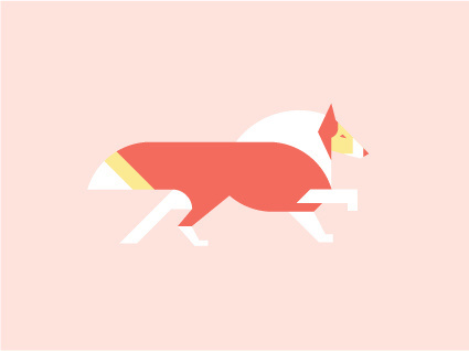 Collie by Always With Honor #icon #iconic #icondesign #picto #illustration #animal #dog #pet #collie