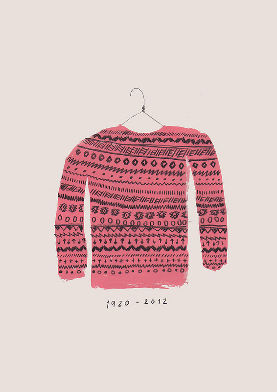 Sweater with message #illustration