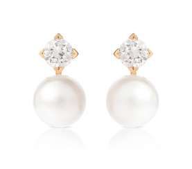 South Sea Cultured Pearl And Diamond Clip Earrings