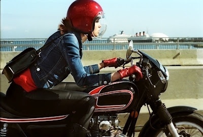 the world is flat #sex #vintage #girl #motorcycle