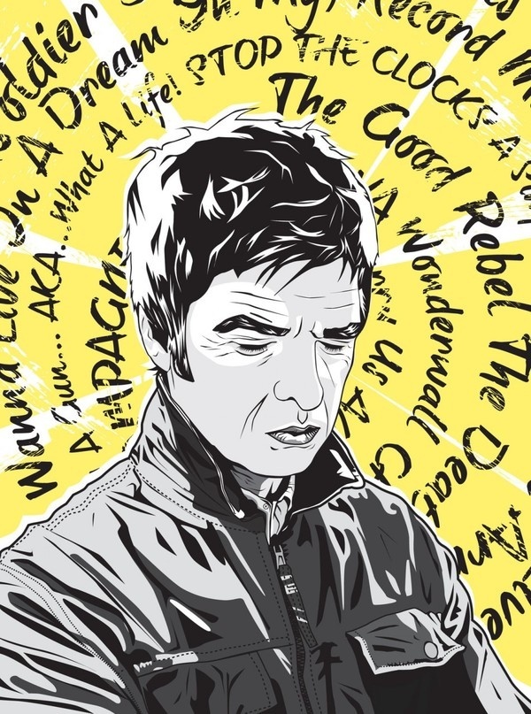 'Noel Gallagher After Oasis' by Matt Fontaine Digital Art from #noel