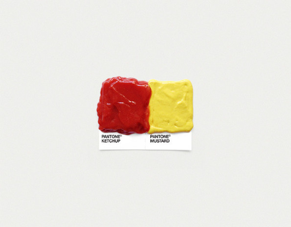 pantone: Food Art Pairings #diptych #color #chip #food #two #simple #photography #pantone #art #pair #pairing #typography