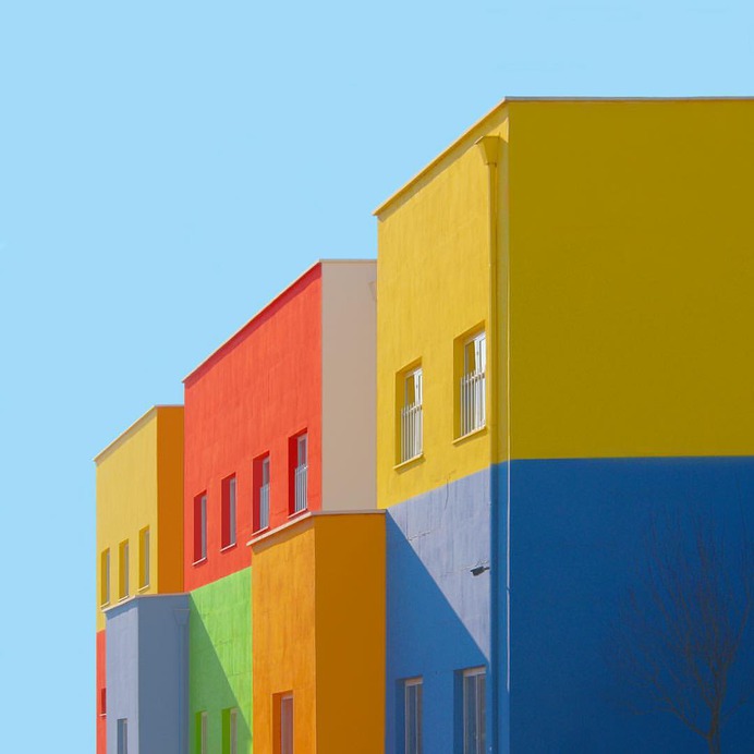 Rainbow Architecture: Geometric Abstraction of Istanbul by Yener Torun