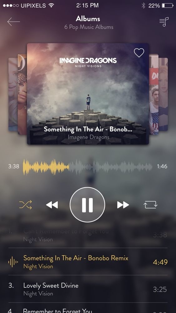 Iphone6 Music App Design