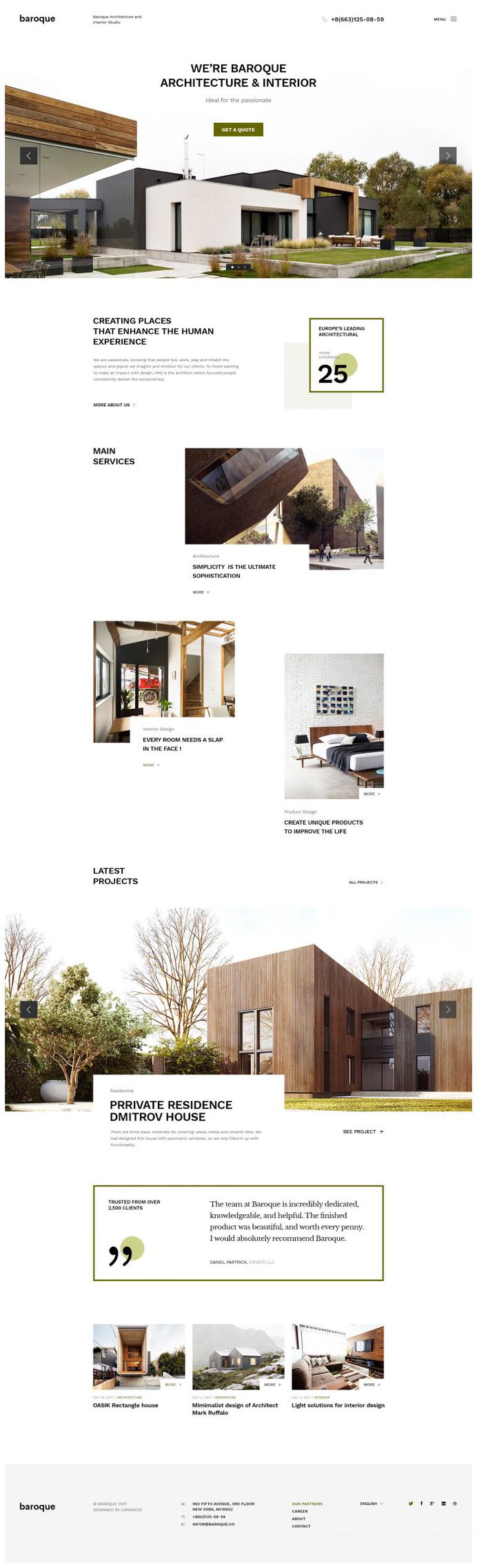 Baroque | Architecture & Interior PSD Template by LoganCee