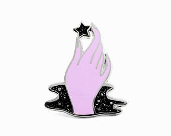 Cosmic Touch (Glitter) Enamel Pin