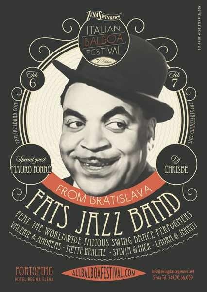 #poster #vintage #retro #lindy hop #swing #balboa #fatswaller #micheletenaglia