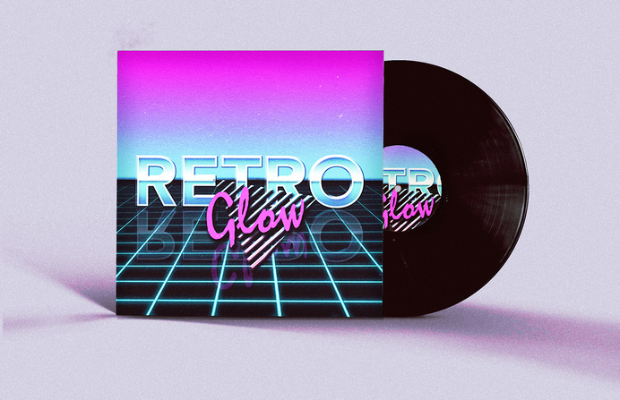 Retro Futuristic Vinyl Cover