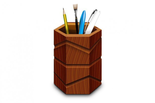 Wooden pen stand & icons psd & png Free Psd. See more inspiration related to Icons, Graphic, Png, Pen, Psd, Stand, Wooden, Files and Horizontal on Freepik.